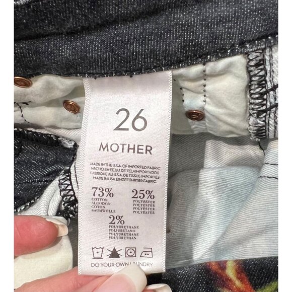 MOTHER Women Jeans 26 The Looker in He Kissed Me Between the Gardenias & Daisies - Picture 5 of 16